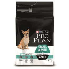 Pro Plan Adult Small & Mini (для взрослых собак мелких и карликовых пород с чувствительным пищеварением, с ягненком и рисом)